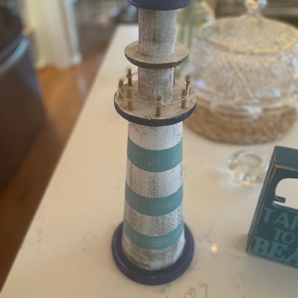 BEACH DECOR LIGHTHOUSE AND SHADOW BOX - Picture 6 of 7